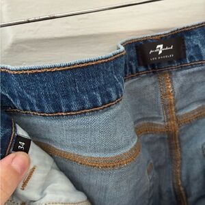 7 For All Mankind High Waist Dojo Blue Jeans